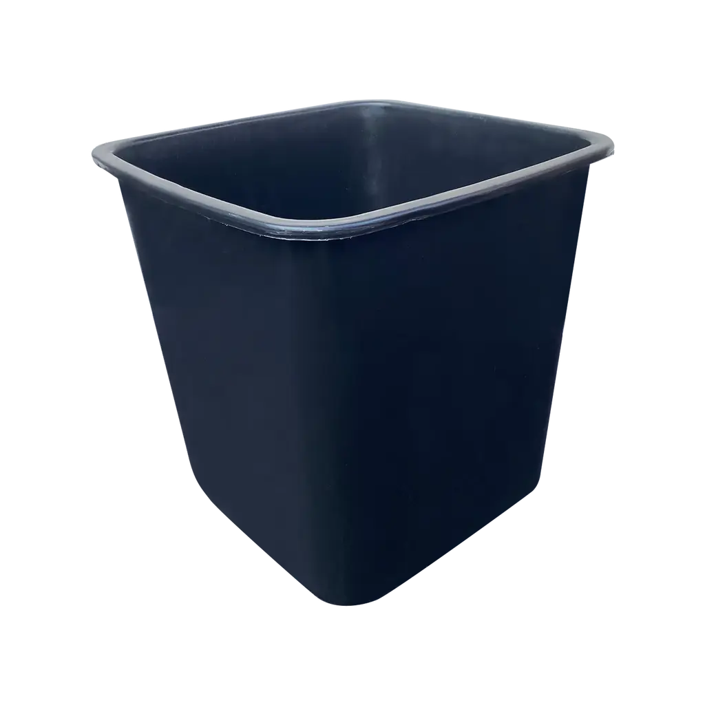 Waste Square Bin 16.5Lt Black RO0009-BL (Each)