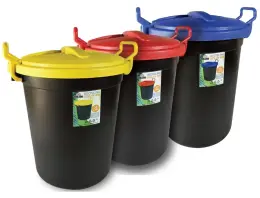 Big Jim 3 Piece Recycling Bins - 70 Litres