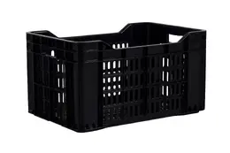 Big Jim 45Lt Stacked Vented Crate Black DH0003-BL (Each)