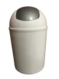 Miss Molly 5Lt Black Swing Bin JO0701-BL (Each) - White