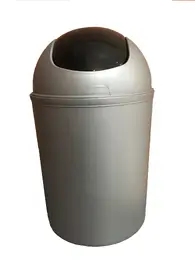 Miss Molly 5Lt Black Swing Bin JO0701-BL (Each) - Silver