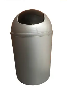 Miss Molly 5Lt Swing Bin Black - Silver