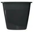 Waste Paper Bin 15 Litre Square Plastic - Black image