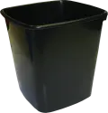 Bantex Waste Paper Bin Square 20Lt B9820 (Each) - Black image