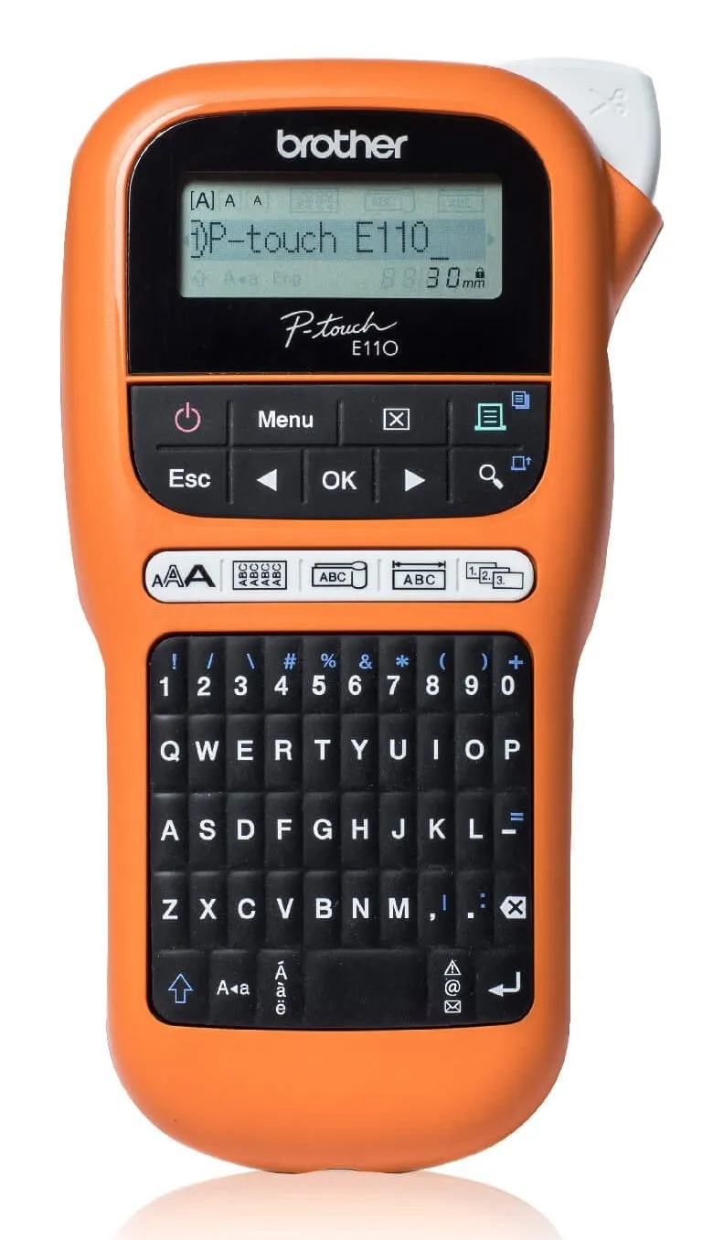Brother P-Touch Handheld Industrial Label Printer PT-E110VP | Waltons