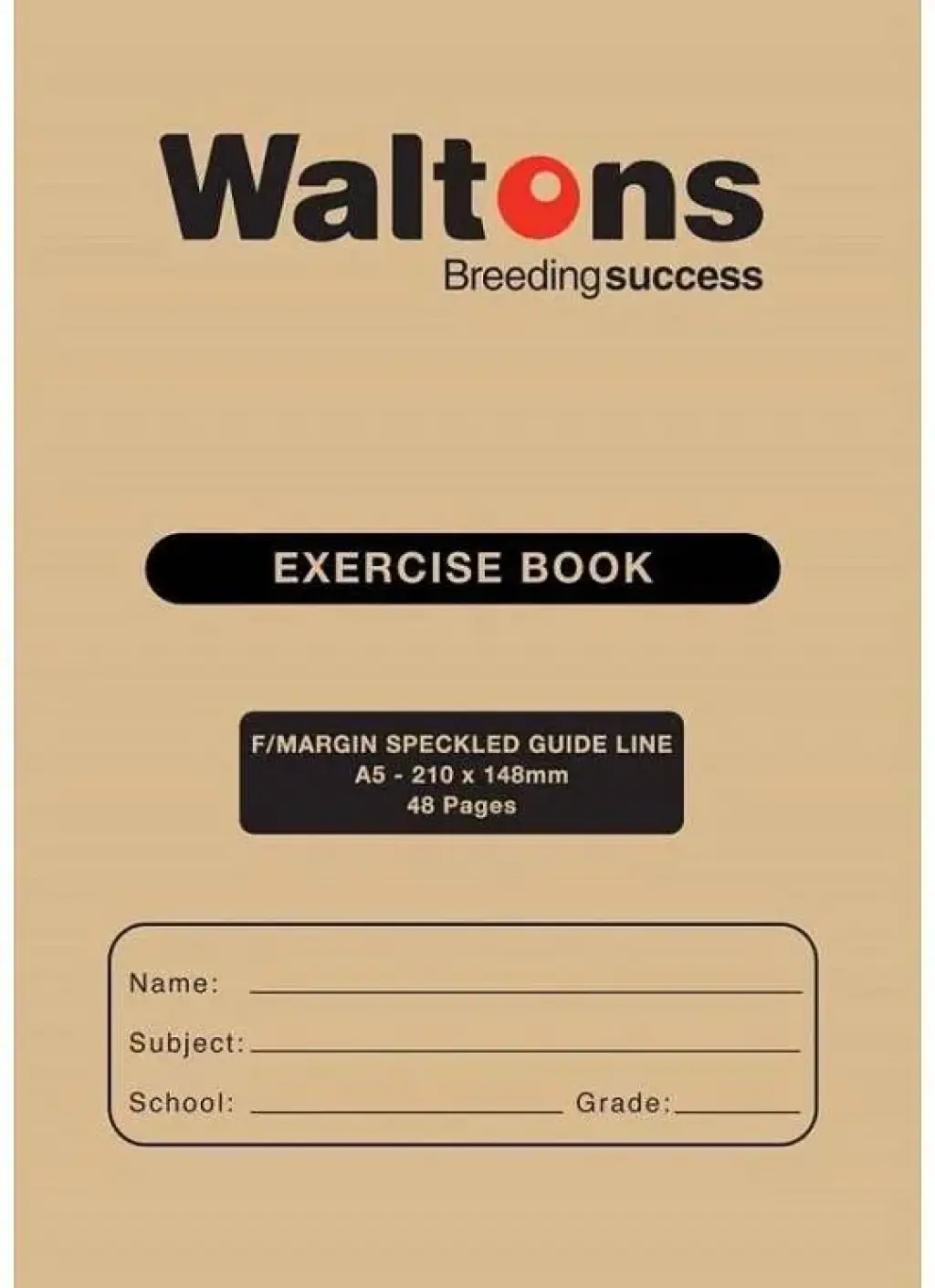 Speckled Feint Ruled Exercise Book, A5 48 Page