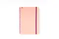 NB Soft Spiral Bound A5 Notebook Solid Colour (Each) - Blush image