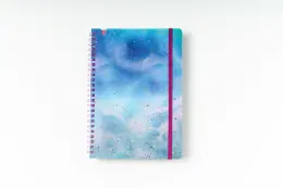 NB Soft Spiral Bound A5 Notebook Designer (Each) - Purple
