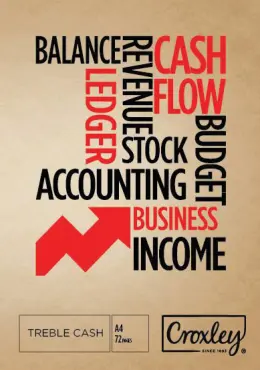 Croxley Soft Cover Bookkeeping Book, A4 72 Page, Treble Cash