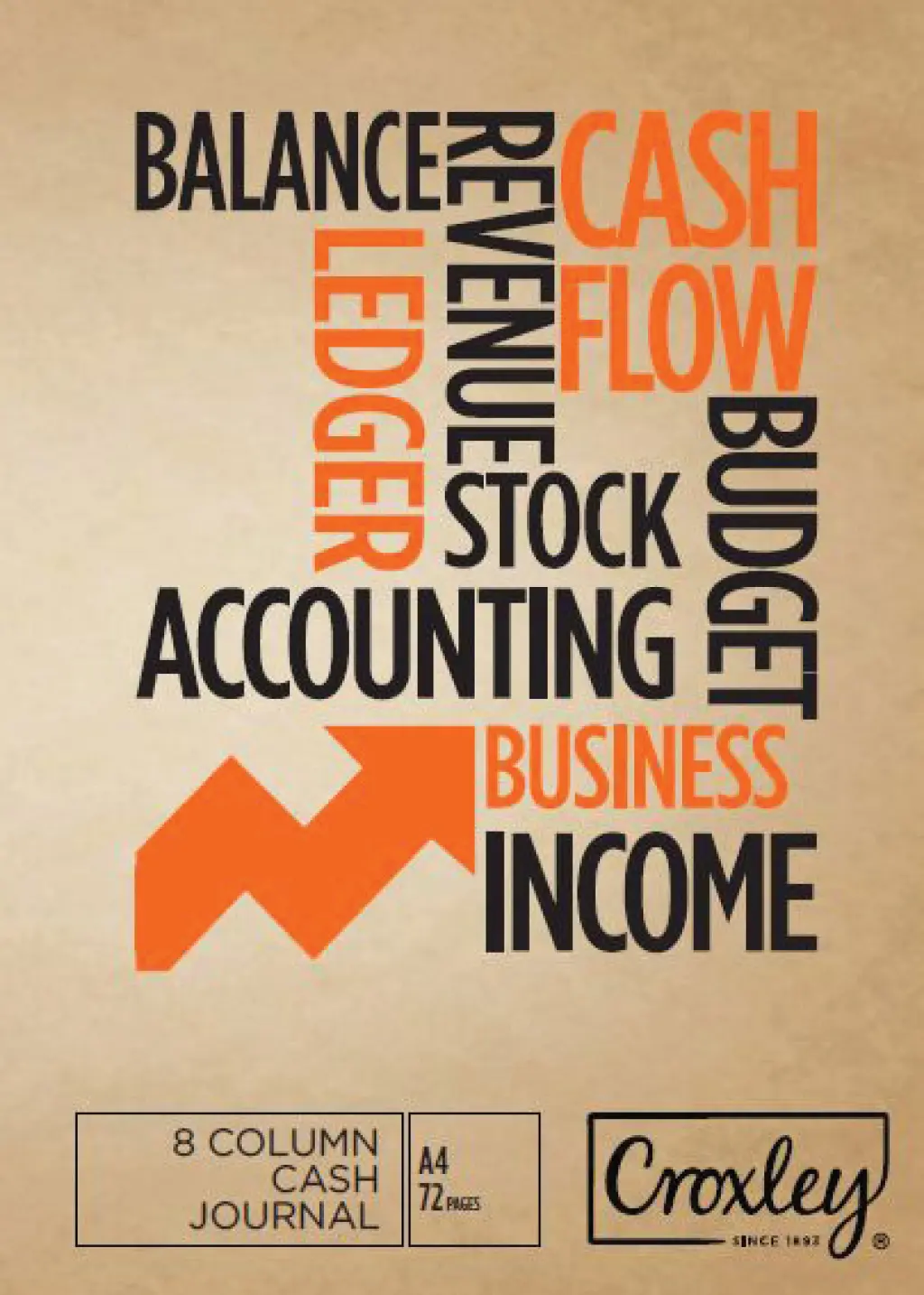 Croxley Soft Cover Bookkeeping Book, A4 72 Page, 8 Column Cash Journal