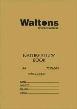 Primeline Soft Cover Nature Study Book, A4 72 Page, Feint & Margin