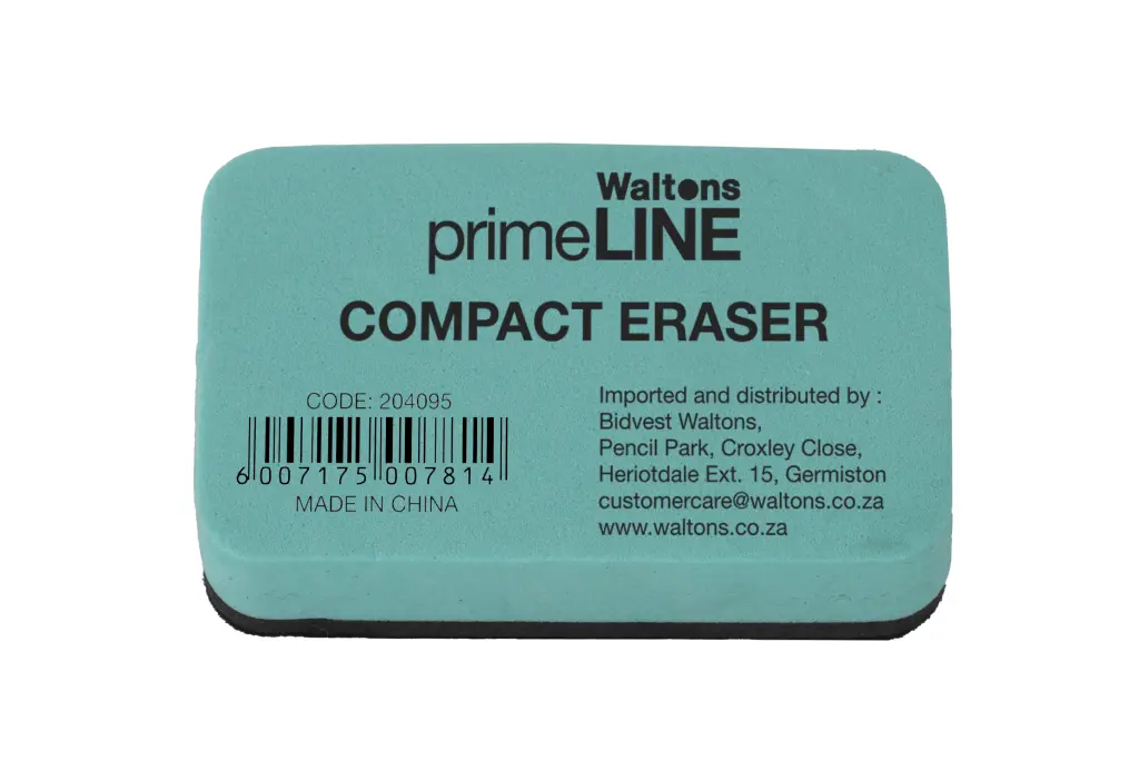 Waltons Primeline Compact Eva Board Eraser (Each)