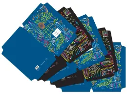 A4 Pre-Cut Book Covers Island Style Urban Culture Pack of 5