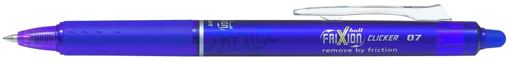 Pilot Frixion Clicker, Retractable Erasable Rollerball, 0.7 mm Tip - Violet BLRT-FR7-V (Single)