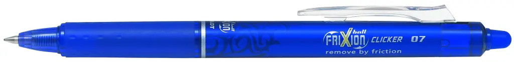 Pilot Frixion Clicker, Retractable Erasable Rollerball, 0.7 mm Tip - Blue BLRT-FR7-L (Single)