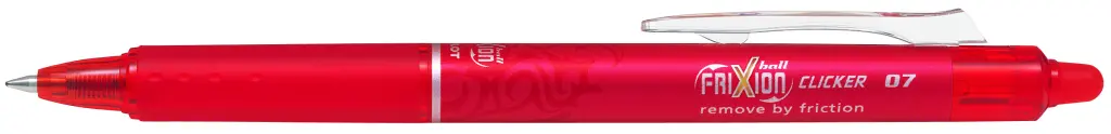 Pilot Frixion Clicker, Retractable Erasable Rollerball, 0.7 mm Tip - Red BLRT-FR7-R (Single)