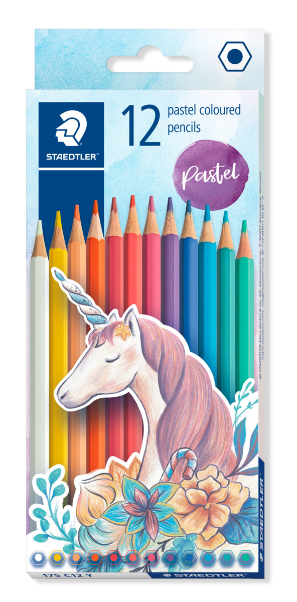 Staedtler Noris Pastel Woodfree Colour Pencil Set 12 | Waltons