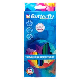 Butterfly Pencil Crayons Woodfree - PK12