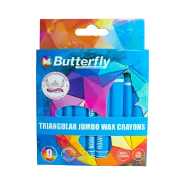 Butterfly Jumbo Wax Crayons - Pk9