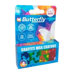 Butterfly Graffiti Wax Crayons - Pk4