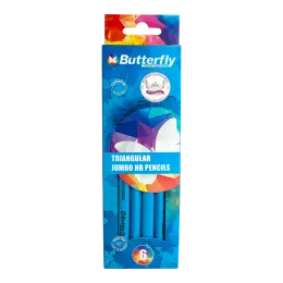 Butterfly Jumbo HB Pencils - Pk6