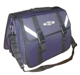 Senior Briefcase Satchel 7 Division Navy Blue Superior Quality