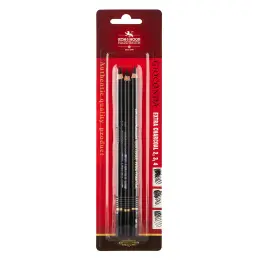 Koh-I-Noor Charcoal Pencils Black Set3
