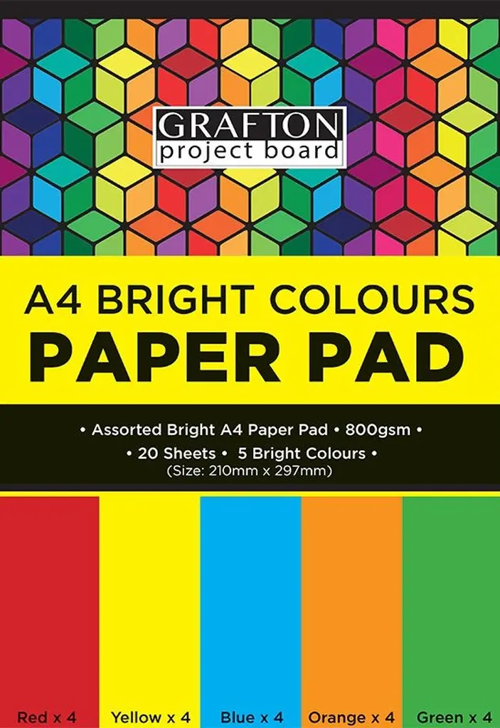 Grafton A4 Bright Paper Pad 50 sheet