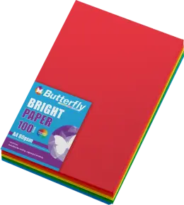Bright Paper Assorted Rainbow Colours A4 80gsm Pack of 100