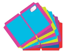 A4 Pre-Cut Book Covers Colour Brightz Swash Pack of 5