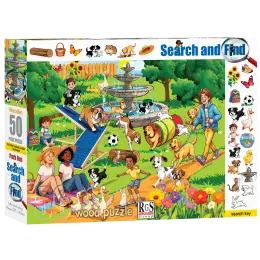Park Fun Search and find 50 Piece Wooden Puzzle