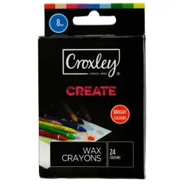 Croxley Create 8mm Wax Crayons Box Of 24