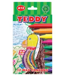 Teddy Wax Crayons (Set 12)
