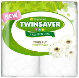 Twinsaver 2 Ply Toilet Tissue Pack of 4
