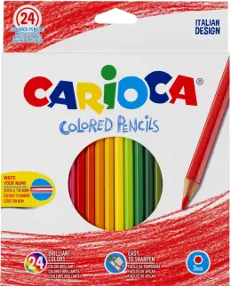 Carioca Colour Pencil Crayons Set of 24