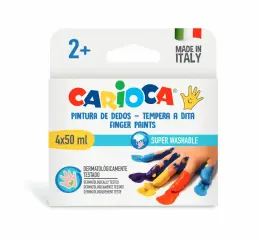Carioca Finger Paints 4 x 50ml