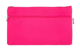 Waltons Primeline 35cm Neoprene Double Pencil Case - Pink