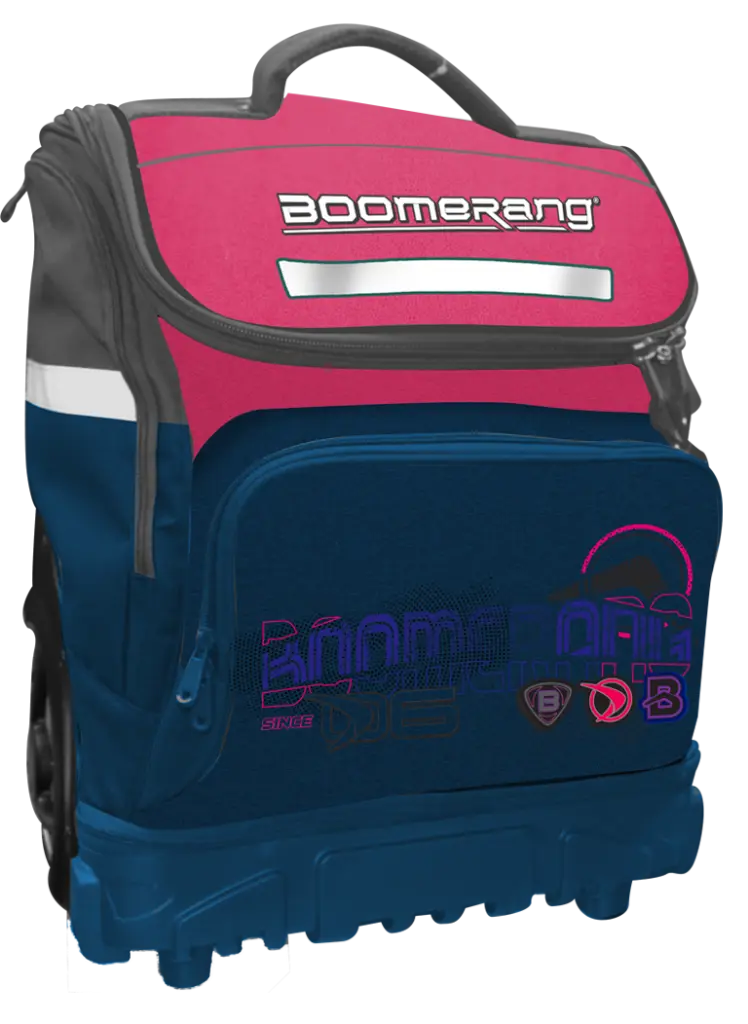 Boomerang Big Wheel Trolley Backpack - Pink