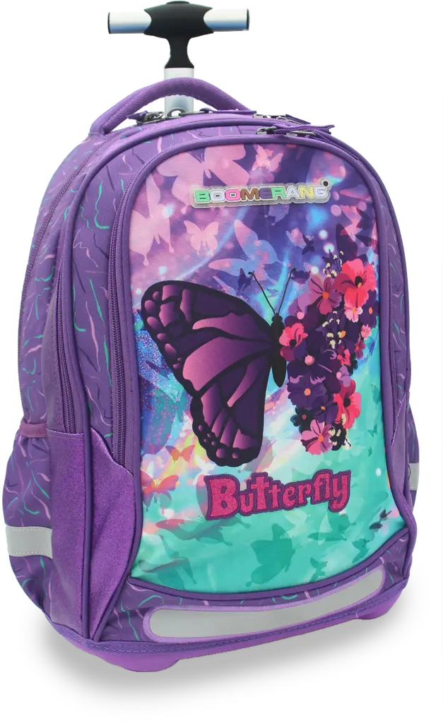 Boomerang Large Othopaedic Trolley Bag Butterfly