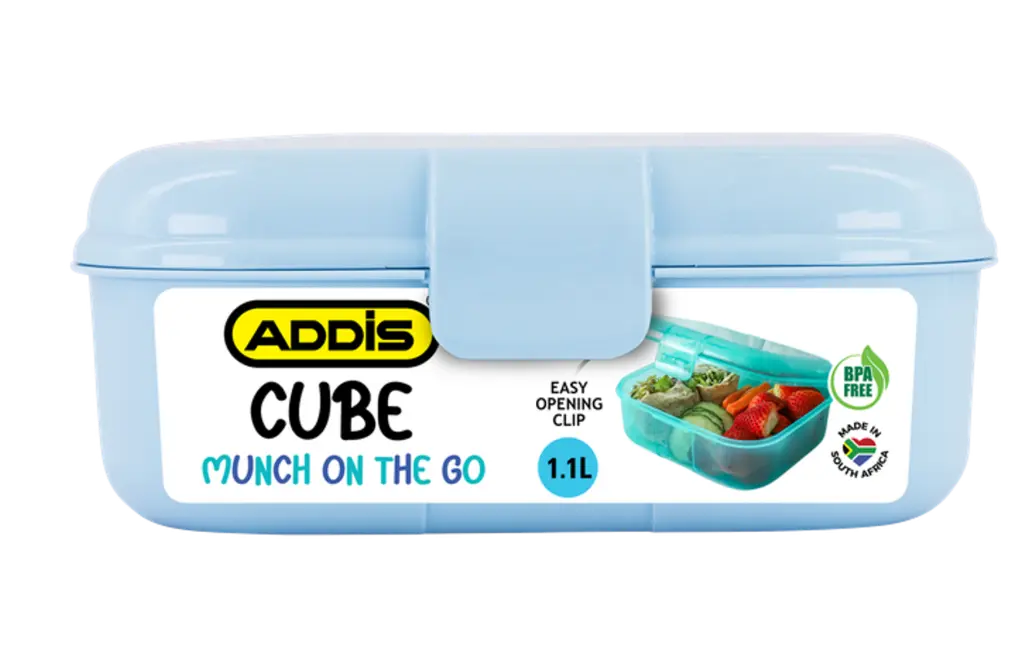 Addis Cube Lunch Box 1.1ltr - Assorted