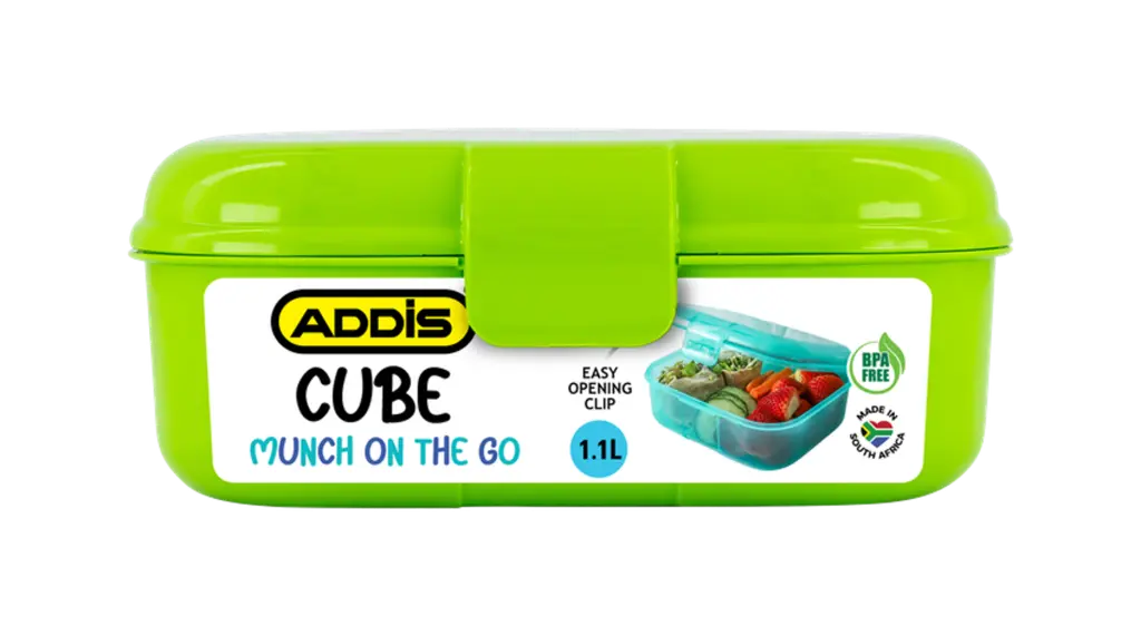 Addis Cube Lunch Box 1.1ltr - Assorted