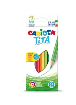 Carioca Tita Wood Free Pencil Set of 12