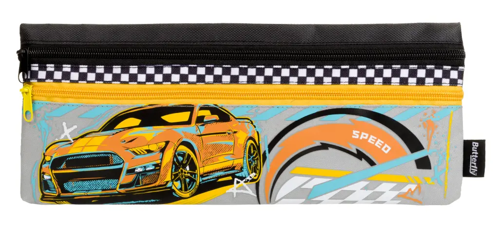 Unlocked Double Zip Pencil Case 33cm
