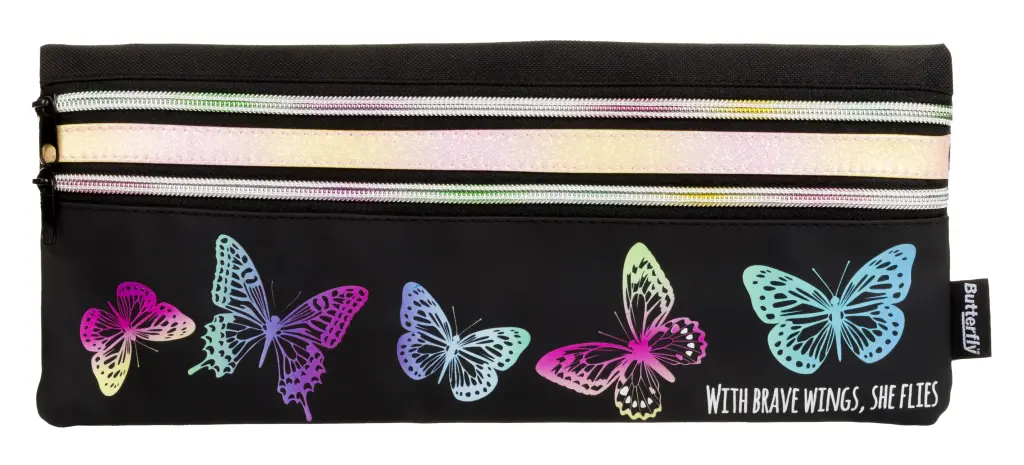 Unicorn Double Zip Pencil Bag 33cm