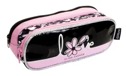 Daisy Love Square Barrel Double Zip Pencil Bag 25cm