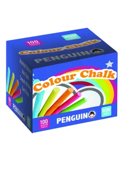 Penguin Assorted Colour Chalk Pack of 100