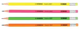 Stabilo Swano Rubbertip HB Pencil  Set of 4