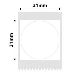 Niimbot - B1 / B21 / B3S / B4 - 31x31mm - 210 Labels - Round - White