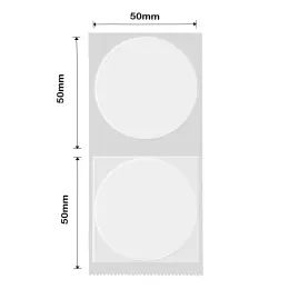 Niimbot - B1 / B21 / B3S / B4 - 50x50mm - 150 Labels - Round - Transparent