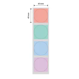 Niimbot - B1 / B21 / B3S / B4 - 41x41mm – 175 Labels – Round - Muliti - Colour Design